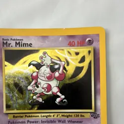 Pokemon TCG Mr. Mime Jungle 6/64 Holo Rare Unlimited Basic 40 HP Psychic - Image 5