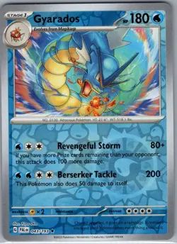 Gyarados 043/193 Reverse Holo SV02: Paldea Evolved - Pokemon Card - NM - Image 1