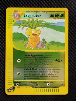 (LP-MP) Exeggutor 12/147 2002 Aquapolis Rare Reverse Holo Pokemon Card - Image 1