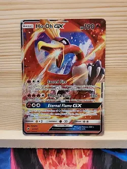 Pokemon TCG Ho-Oh GX Ultra Rare Holo Card 21/147 Sm-Burning Shadows - Image 1