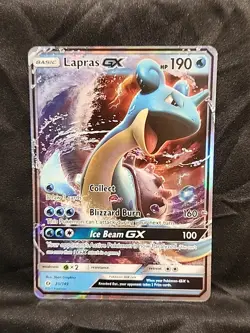 Pokemon TCG Lapras GX Holo Card 35/149 SM Base Set Ultra Rare - Image 1