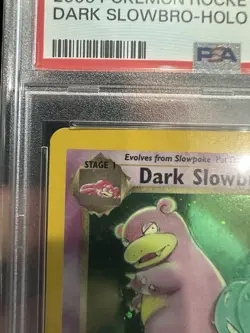 Pokemon TCG Team Rocket Dark Slowbro Holo Rare 12/82 PSA 6 TCG CARD - Image 4