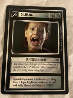 Star Trek CCG 1E FC UNDETECTED BEAM-IN Rare Card NEVER PLAYED - Image 1