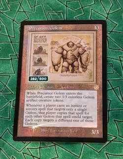 Serialized Precursor Golem 282/500 MTG Schematic Foil - Image 1