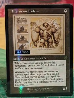 Serialized Precursor Golem 282/500 MTG Schematic Foil - Image 4
