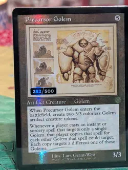 Serialized Precursor Golem 282/500 MTG Schematic Foil - Image 5