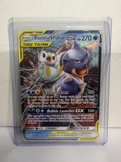 Blastoise & Piplup GX 38/236 SM Cosmic Eclipse Pokemon TCG. Near Mint Condition! - Image 1