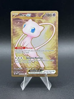 Pokemon TCG Mew EX Metal Gold NM 205/165 Scarlet & Violet 151 Promo Card - Image 1