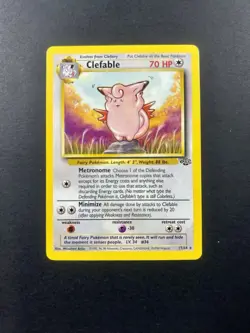 1999 Pokemon Clefable Non Holo NM MNT Jungle Vintage Rare Unlimited #17 - Image 1