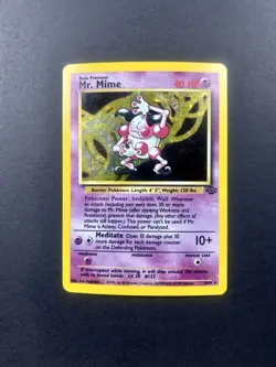 1999 Pokemon Mr. Mime Holofoil Jungle LP #6 Rare Holo Vintage Unlimited - Image 1