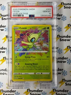 Celebi #009 Vivid Voltage 2020 Pokemon PSA 10 135065990 - Image 1
