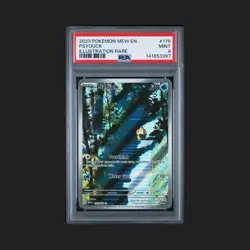 2023 Pokemon Mew EN 151 Psyduck 175/165 Illustration Rare Full Art PSA 9 Mint - Image 1