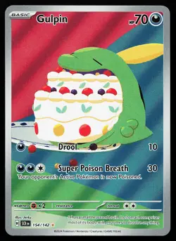 Gulpin 154/142 Holo Illustration Rare Stellar Crown Pokemon Card - Image 1