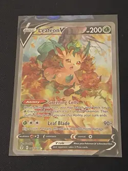 Leafeon V 167/203 Alternate Artwork Pokemon TCG Evolving Skies NM 2021 - Image 3