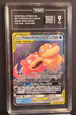 Pokemon Slowpoke & Psyduck GX Tag Team #35/236 2019 Unified Minds TAG9 - Image 1
