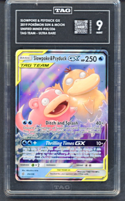 Pokemon Slowpoke & Psyduck GX Tag Team #35/236 2019 Unified Minds TAG9 - Image 4