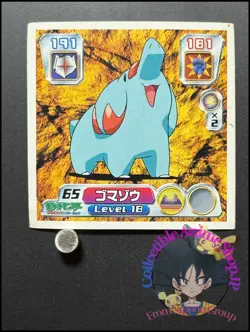 Phanpy Pokemon Sticker Ruby and Sapphire Seal Collection Japanese Nintendo OD - Image 1
