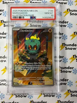 Marshadow #146 IR Illustration Rare Mega Evolutions 2025 Pokemon PSA 10 - Image 1