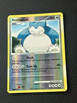 Pokemon TCG 2007 Snorlax Diamond & Pearl Reverse Foil 37/130 - Image 1