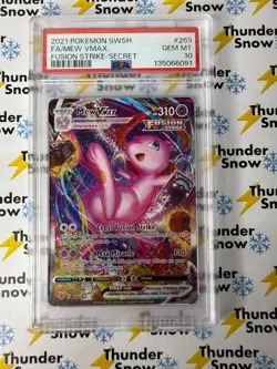 Mew Vmax Fusion Strike Secret #269 2021 Pokemon PSA 10 - Image 1