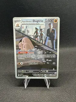 Team Rockets Dugtrio 239/217 - Pokemon TCG - Ascended Heros Illustration Rare - Image 1