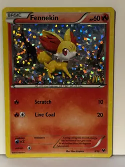 Fennekin 3/12 HOLO McDonald's Promos 2014 NM Pokemon Fast Ship - Image 1