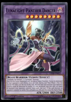 Lunalight Panther Dancer LED4-EN053 Common / Short Print Yu-Gi-Oh 1st Edition NM - Image 1