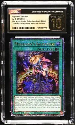 Magician's Salvation RA01-EN068 Quarter Century Secret Yugioh CGC 10 PRISTINE - Image 1