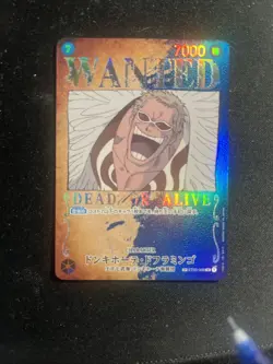 2023 One Piece JP Pillars Of Strength Donquixote Doflamingo Wanted SP #ST03-009 - Image 5