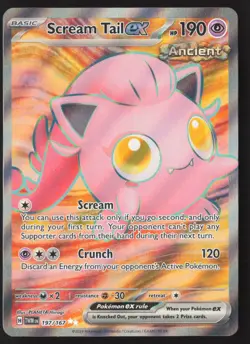 Scream Tail ex - 197/167 - Ultra Rare - Twilight Masquerade - Pokemon Card - NM - Image 1