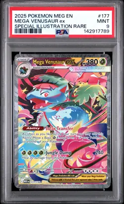 2025 POKEMON MEGA EVOLUTION SPECIAL ILLUSTRATION RARE MEGA VENUSAUR EX PSA 9 - Image 1