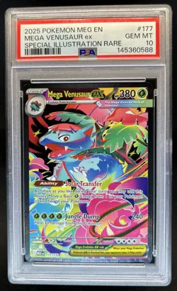 2025 Pokemon Venusaur ex Special Illustration Rare #177/132 PSA 10 GEM MINT - Image 1