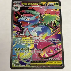 Pokemon Mega Evolution Mega Venusaur EX 177/132 Special Illustration Rare SIR NM - Image 3