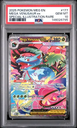 2025 POKEMON MEG EN-MEGA EVOLUTION #177 MEGA VENUSAUR EX PSA 10 - Image 2