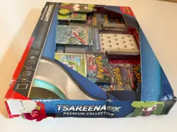 NEW Pokemon TCG Tsareena ex Premium Collection Box, Factory Sealed - Damaged Box - Image 3