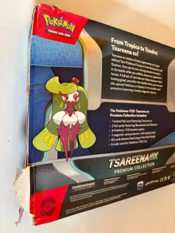 NEW Pokemon TCG Tsareena ex Premium Collection Box, Factory Sealed - Damaged Box - Image 4