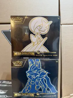 Pokemon Center Sealed Elite Trainer Box Mega Evolution Lucario & Gardevoir ETB - Image 1