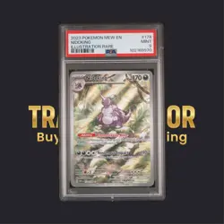 2023 Pokemon 151 EN Nidoking Illustration Rare #174 PSA Mint 9 - Image 1