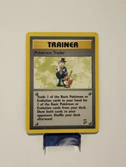 Pokemon Trader 106/130 Base Set 2 2000 Pokemon Card Rare LP - Image 1