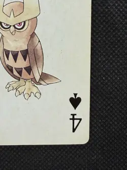 Pokemon Noctowl 4 of Spades Gold Deck Ho-oh Playing Card Poker Nintendo VG - Image 4