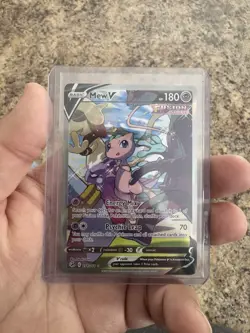 Pokemon Mew v Holo Alternative Art Ultra Rare TCG Fusion Strike Card 251/264 - Image 1