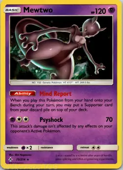 Mewtwo 075/214 Holofoil Promo Miscellaneous Cards & Products Pokemon NM - Image 1