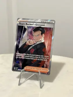 Team Rocket’s Giovanni 225/182 Pokemon Destined Rivals Full Art Ultra Rare NM - Image 3