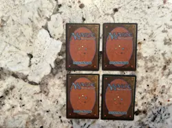 Mtg Fbb Apprentice Wizard x4 - Magic the Gathering Fbb Foreign Black Border EX - Image 2