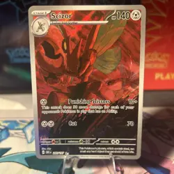 Pokemon TCG Scizor 205/197 Obsidian Flames Illustration Rare Card Near Mint - Image 1