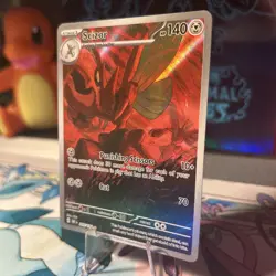 Pokemon TCG Scizor 205/197 Obsidian Flames Illustration Rare Card Near Mint - Image 2