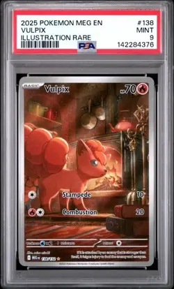 VULPIX #138 PSA 9 • 2025 POKEMON MEG EN-MEGA EVOLUTION ILLUSTRATION RARE - Image 1