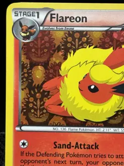 Pokemon TCG Flareon Black & White Black Star Promo Holo BW88 NM - Image 3