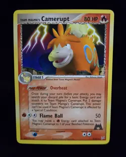 Pokemon TCG - TEAM MAGMA'S CAMERUPT #19 RARE - TEAM MAGMA VS TEAM AQUA 2004 - NM - Image 1