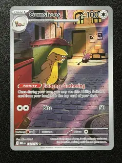 Pokemon Gumshoos 153/132 Illustration Rare Mega Evolution NM - Image 1